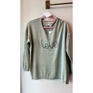 Miracle Women's Green Pullover Sweater Size L Casual Relaxed Fit